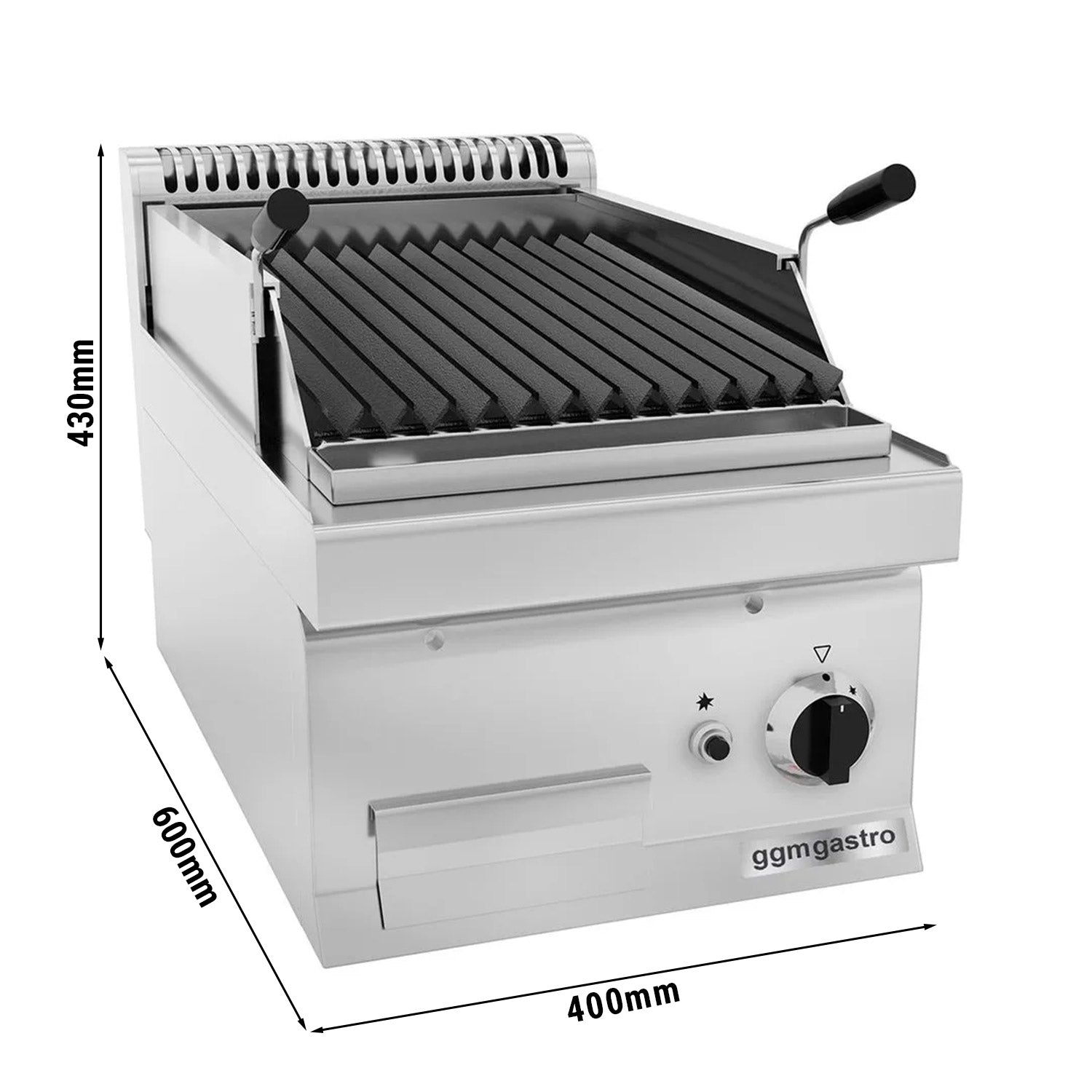 Gass lavastein Grill (7 kW)-sving matlaging Grill