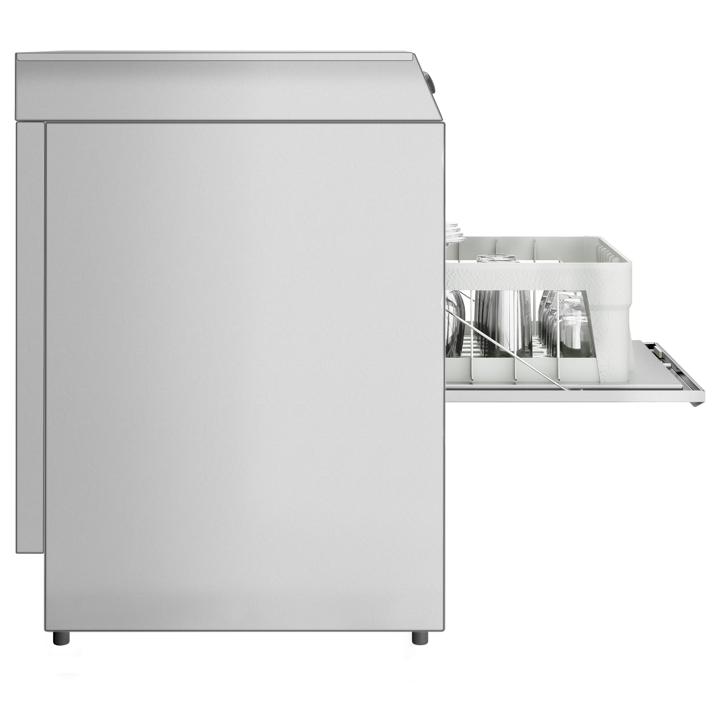 Glass oppvaskmaskin 2,9 kW - Uten Avløpspumpe - med Vaskemiddelpumpe