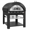 Gasspizzaovn – 4 x 30 cm – manuell – antrasitt – inkl. understell