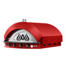Gass pizzaovn - 1255x1728 mm - 11x Ø 25 cm - for Ø 25 cm pizza - opptil 400 °C - manuell - rød - 11 pizzaer/time