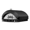 Gass pizzaovn - 1255x1728 mm - 1x Ø 25 cm - 11 pizzaer/time - opptil 400 °C - manuell - svart
