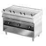 Gass vanngrill - 33 kW - Grillrist i støpejern - 3 grillrister - Gulvmodell - 700 mm dyp