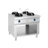 Gasswok - 56 kW - 4 brennere - inkl. 2 vannkraner