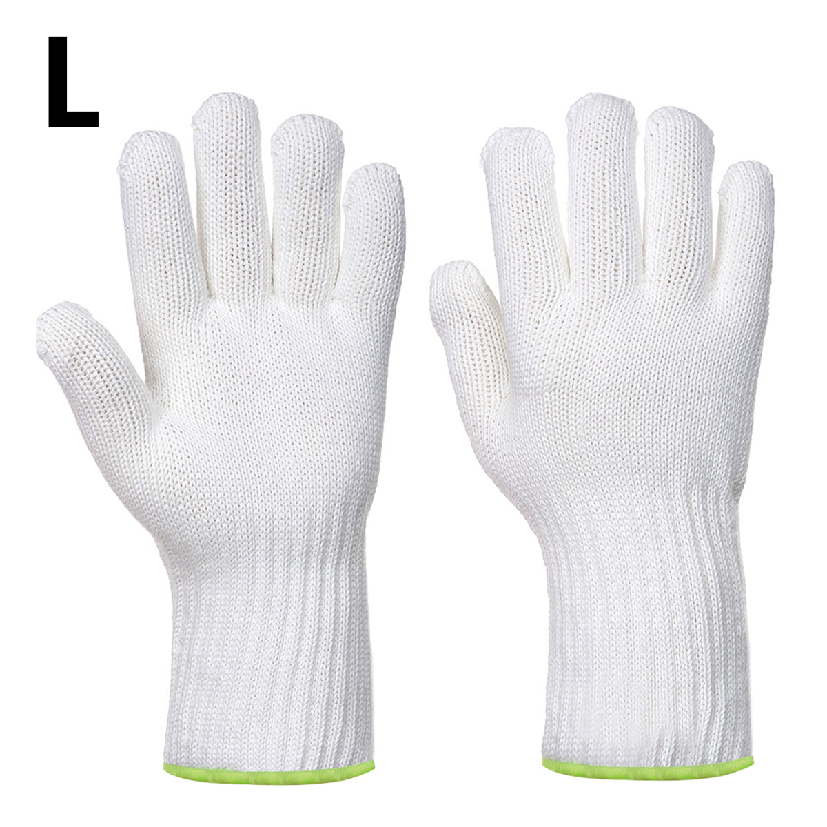 (10 stk) Varmebestandig hanske - Hvit - Størrelse: XL