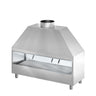 Kullgrill - med glass - 1 500 mm - rustfritt stål