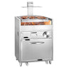 Holzkohlegrill - 2 höhenverstellbare Grillroste - mit Ascheschublade & Stauschublade