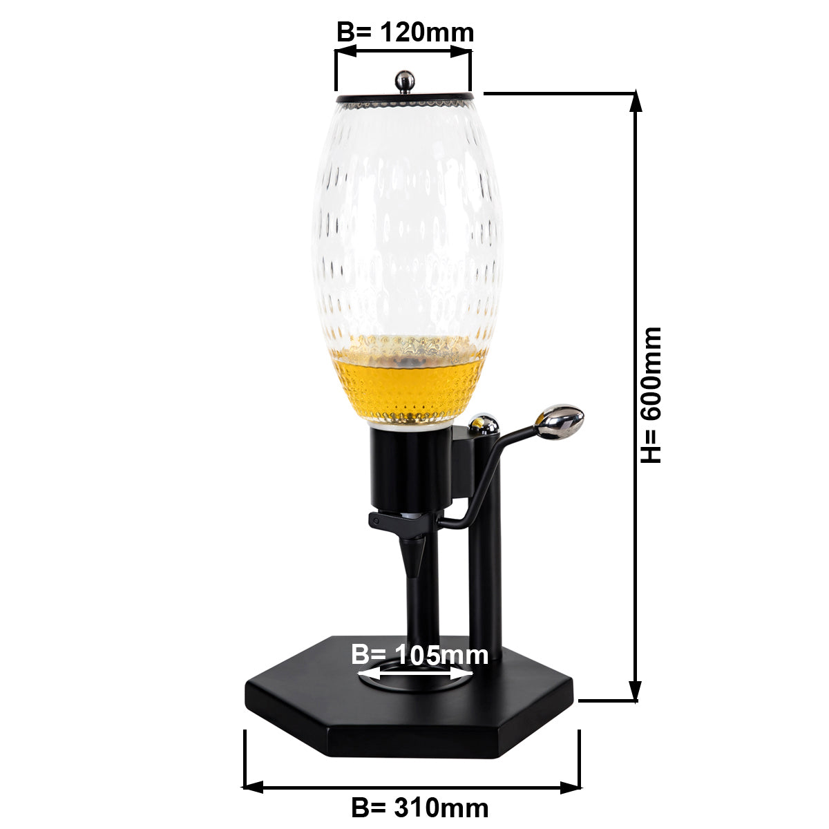 Honning dispenser - 4,7 Liter
