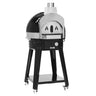 Vedfyrt pizzaovn - 850x920 mm - for Ø 70 cm pizza - opptil 400 °C - svart - inkl. understell