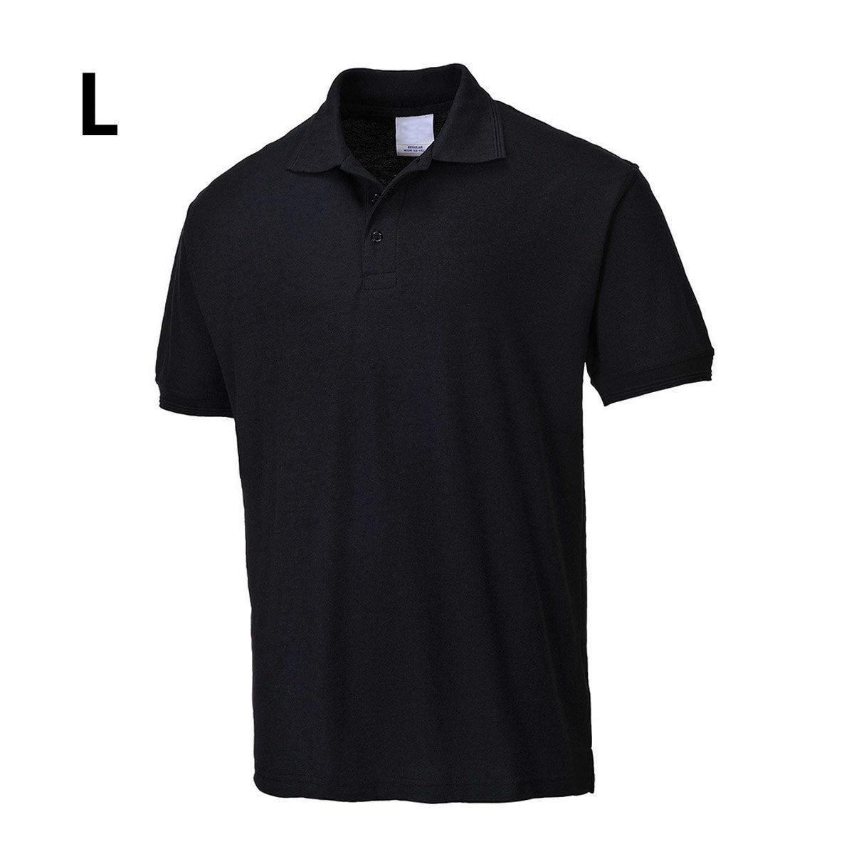 Poloskjorte for menn - Svart - Størrelse: L