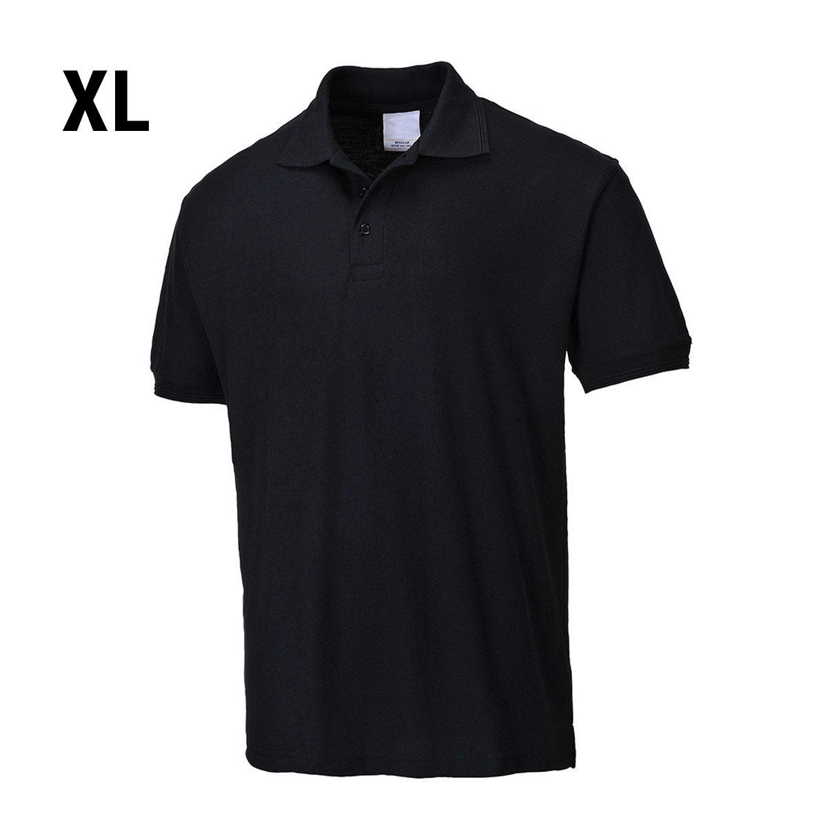 Poloskjorte for menn - Svart - Størrelse: XL