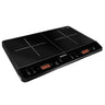 (2 stk.) Induksjonsplate - 605x360 mm - 3,5 kW - 2 kokesoner runde