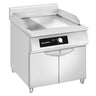 Flatgrill Induksjon - 10 kW - glatt/rillet - inkl. underskap - 2 dør(er)