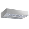 Avtrekkshette med tilluft - takhengt - 3 000 mm - uten motor - med fettfilter