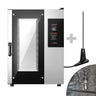 Kombidamper - Digital - 4,3" TFT-display - 10x GN 1/1 - inkl. automatisk vaskesystem & kjernetemperaturføler