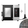 Elektrisk kombidamper - Digital - 4,3" TFT-display - 5x GN 1/1 - inkl. automatisk vaskesystem & kjernetemperaturføler