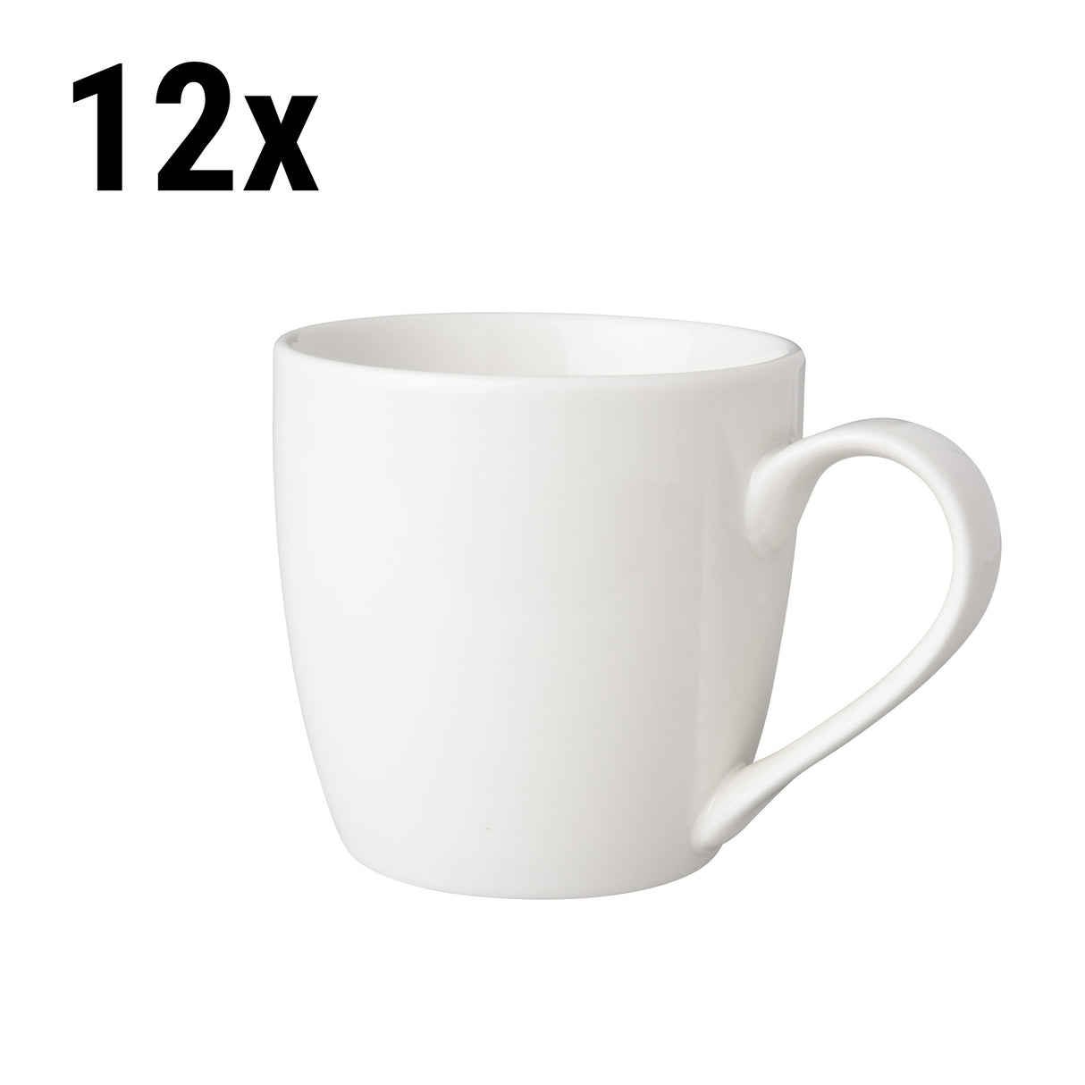 (12 stk) Kaffekopp Mammoet Neo - 25 cl - Hvit
