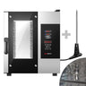 Elektrisk kombidamper - Digital - 4,3" TFT-display - 5x GN 1/1 - smal - inkl. automatisk vaskesystem & kjernetemperaturføler