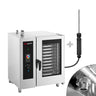 Gass- kombidamper - Touch - 10,1" berøringsskjerm - 10x GN 1/1 - inkl. automatisk vaskesystem, kjernetemperaturføler, boiler & innengestell