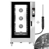 Elektrisk kombidamper - Touch - 7" berøringsskjerm - 20x GN 1/1 - inkl. automatisk vaskesystem & kjernetemperaturføler - inkl. brettvogn