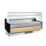 Kjøledisk - 1935x953x1315 mm - 213 l - farge beige - frontpanel beige - med glassfront