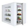 Kjølerom - 2100x2100 mm - 6,90 m³ - med 3 glassider