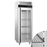 Kjøleskap i rustfritt stål PREMIUM - 700 l - -2 °C til +8 °C - med 1 glassdør