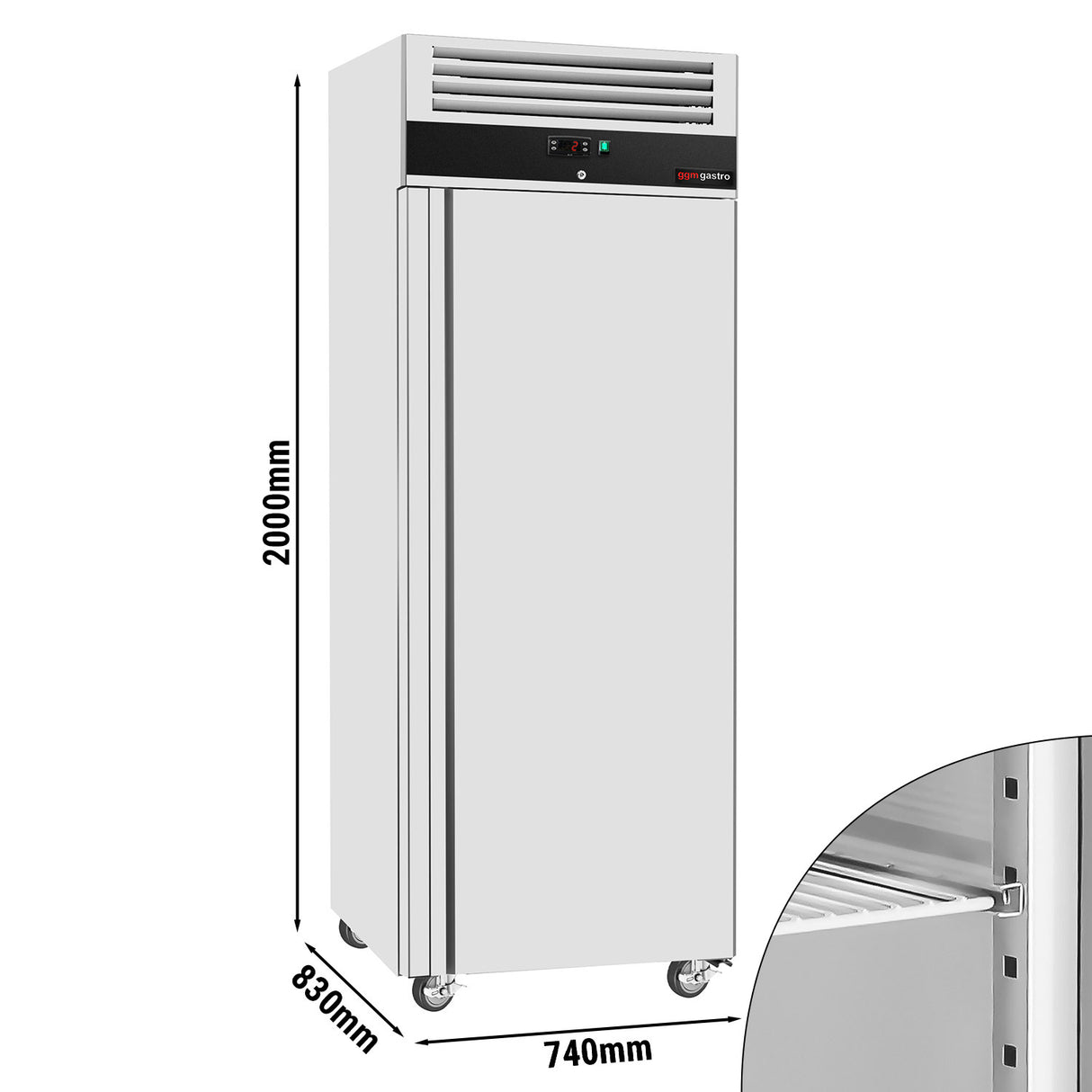 Køleskab ECO - 0,74 x 0,83 m - med 1 dør