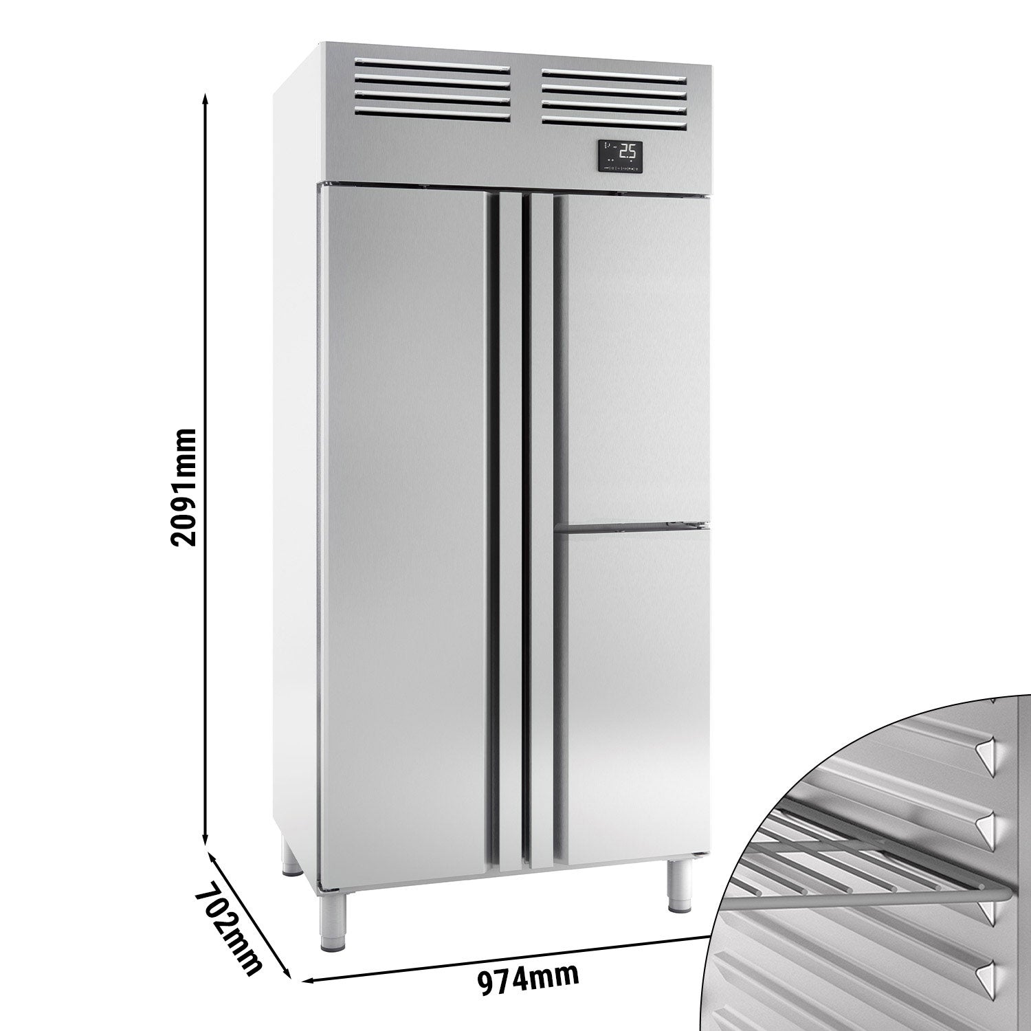 Kjøleskap (GN 1/1) - med 3 dører