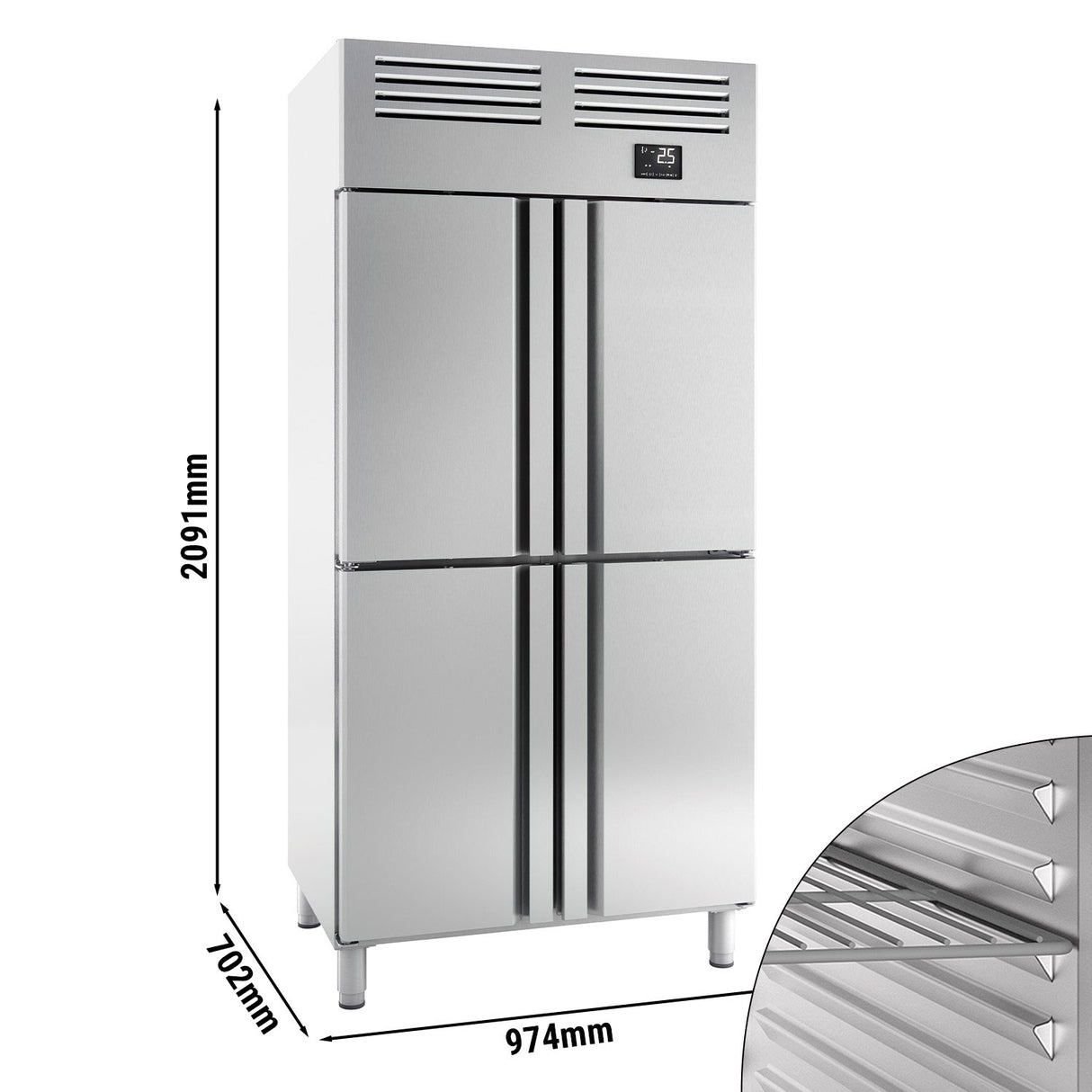 Kjøleskap (GN 1/1) - med 4 dører