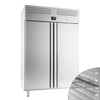 Kjøleskap i rustfritt stål Premium PLUS - GN 2/1 - 1 240 l - +2 °C til +8 °C - med 2 dører - Ventilert kjøling, Selvlukkende dører med lås, LED-belysning, R290