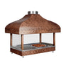 Kullgrill - med glass - 1 000 mm - kobber