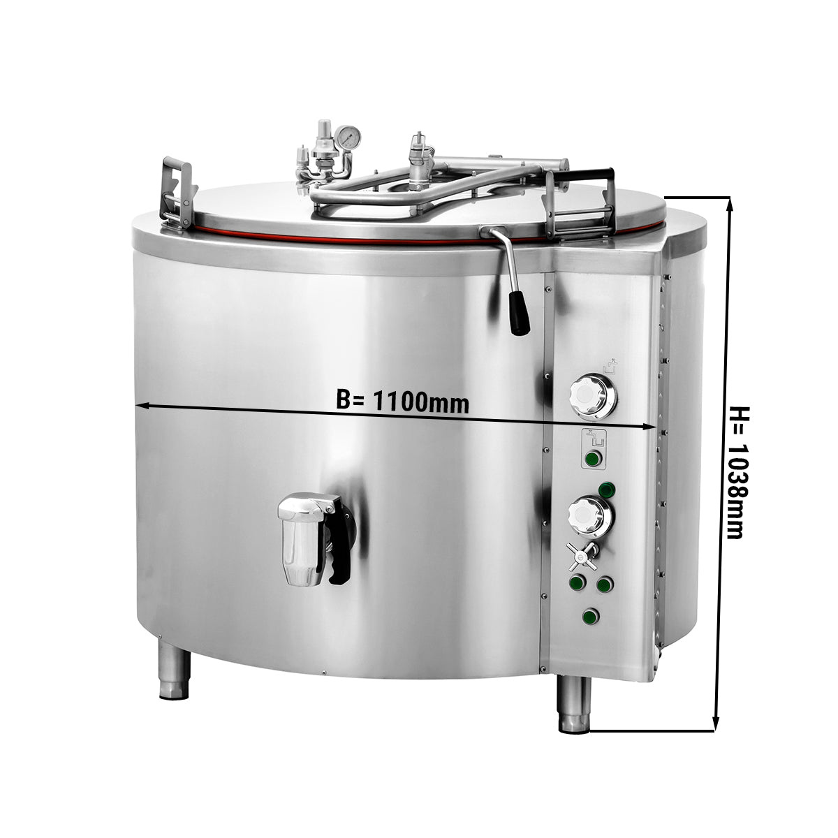 Elektrisk kokegryte - 400 liter - Indirekte oppvarming