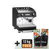 Espressomaskin - 1-gruppe - automatisk (volumetrisk) - inkl. preinfusjonssystem & 1 dampkran
