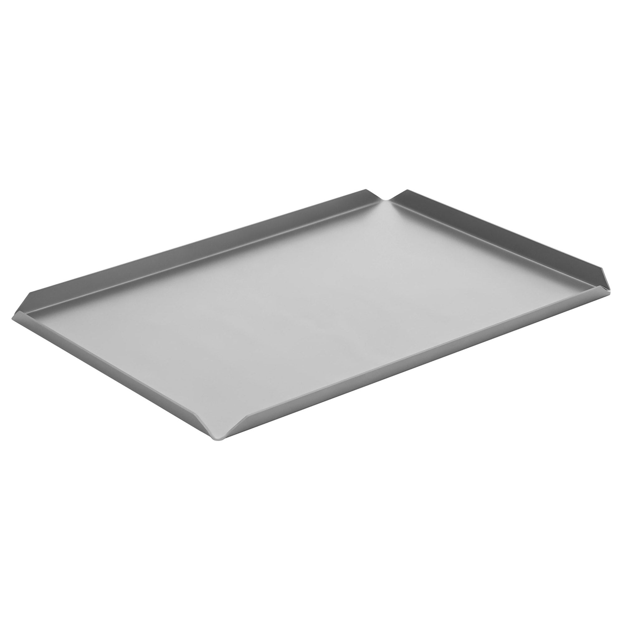 (5 stk.) Konfekt og presentasjonsplate i aluminium - 400 x 100 x 10 mm - aluminium