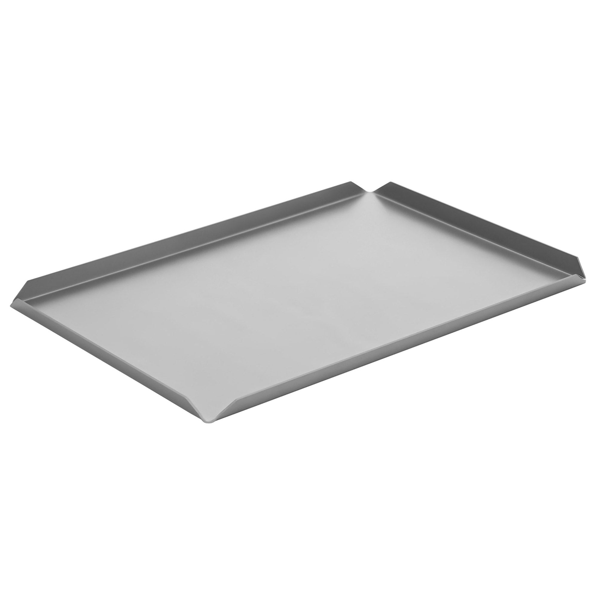 (5 stk.) Konfekt og presentasjonsplate i aluminium - 400 x 150 x 10 mm - aluminium