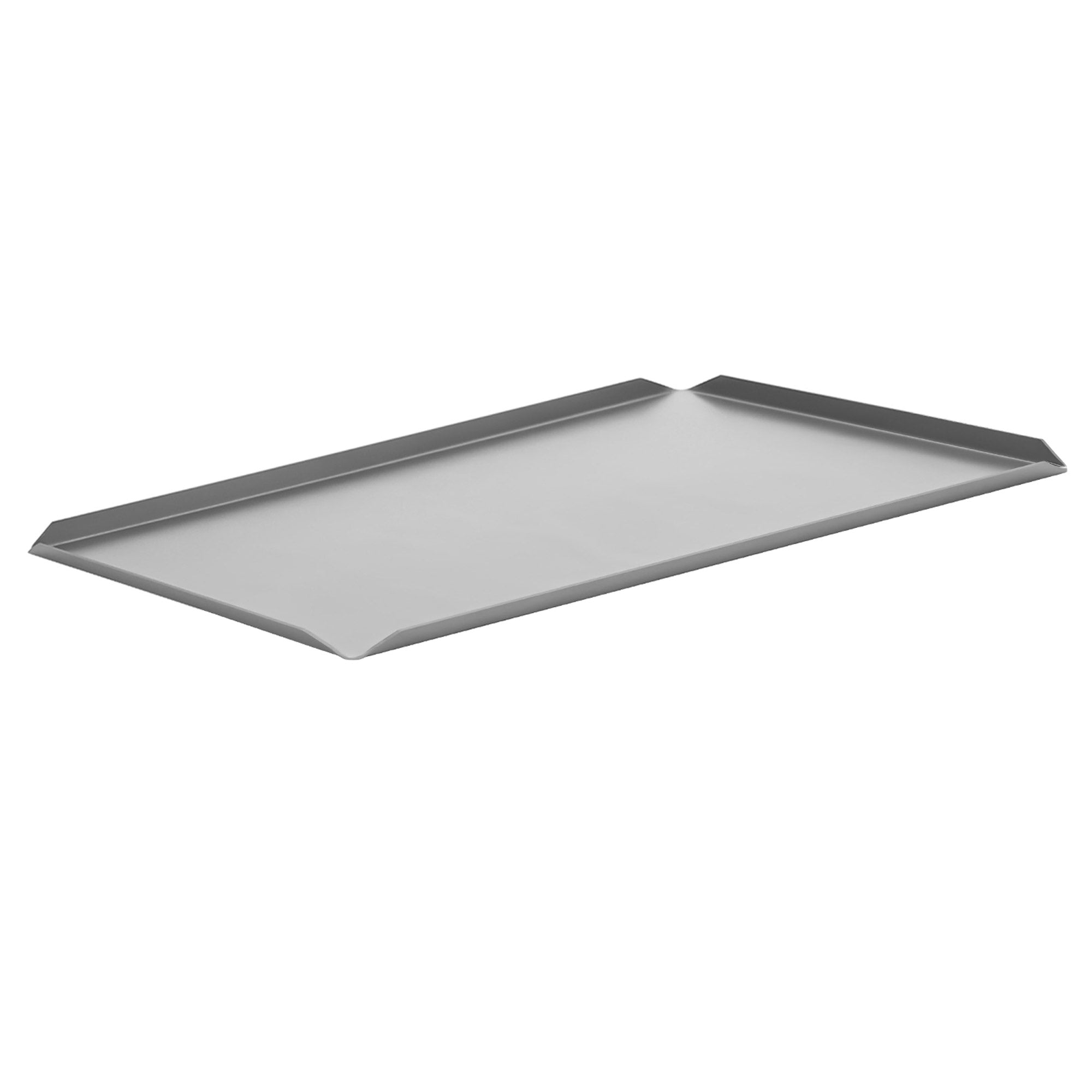 (5 stk) Konfekt og presentasjonsplate laget av aluminium - 700 x 100 x 10 mm - Sølv