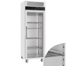 Kjøleskap i rustfritt stål ECO - 600 l - -2 °C til +8 °C - med 1 glassdør