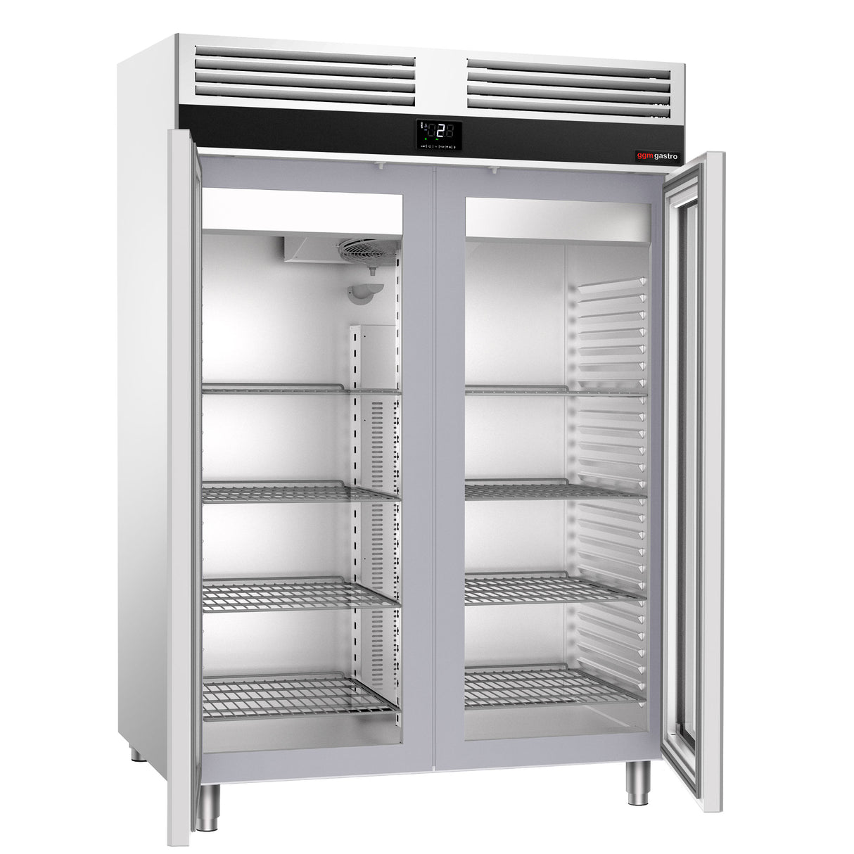 Kjøleskap - 1,41 x 0,81 m - 1400 liter - med 2 glassdører