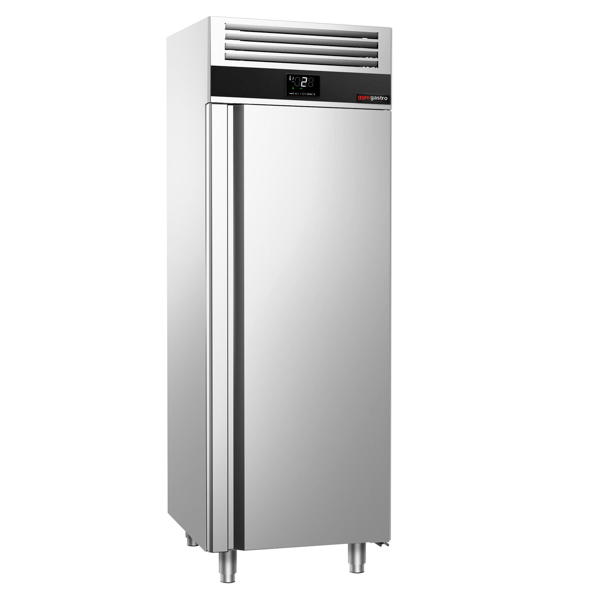 Kjøleskap - 0,7 x 0,81 m - 700 liter - med 1 dør i rustfritt stål