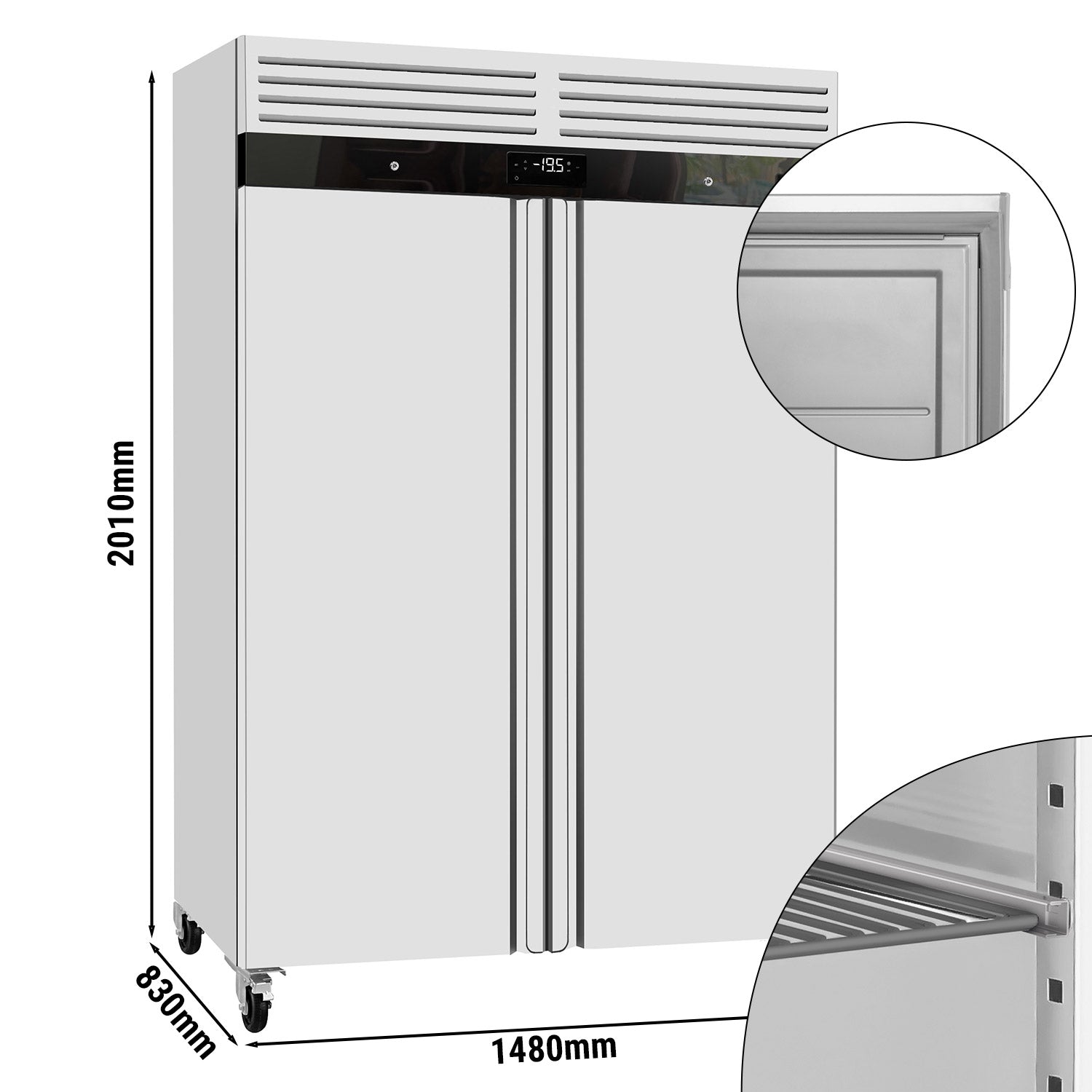 Kjøleskap ECO - GN 2/1 - 1340 liter - 2 dører