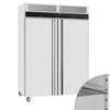 Kjøleskap i rustfritt stål ECO - GN 2/1 - 1 400 l - +2 °C til +8 °C - med 2 dører - Ventilert kjøling, Digitalt termostat, Låsbar dør, R290