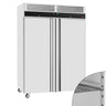 Kjøleskap i rustfritt stål ECO - GN 2/1 - 1 400 l - +2 °C til +8 °C - med 2 dører - Ventilert kjøling, Digitalt termostat, Låsbar dør, R290