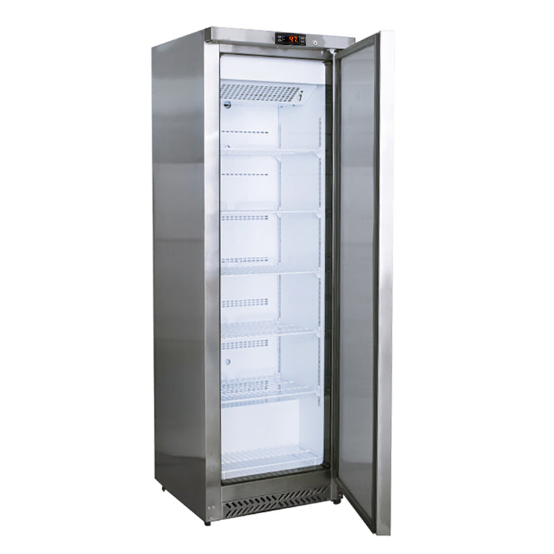 Kjøleskap av rustfritt stål – 400 liter - med 1 dør