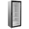 Kjøleskap i rustfritt stål PREMIUM - 600 l - +2 °C til +8 °C - med 1 glassdør - Digitalt termostat, lavt støynivå, automatisk avriming, R600a