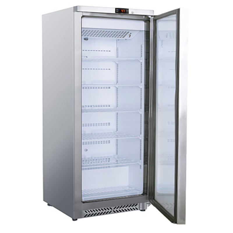 Kjøleskap av rustfritt stål - 600 liter - med 1 dør
