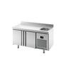Kjølebenk Premium PLUS - 1468x600 mm - med 1 kum - med 2 dører - oppkant