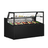 Kjøledisk Lissabon - 1580x910 mm - 230 l - farge svart - dobbeltglass - med 1 hyller - med glassfront