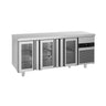 Kjølebenk PREMIUM - 1865x700 mm - 474 l - med 3 glassdører