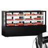 Kjølemonter Madrid - for kjøttprodukter - 735 l - 2 000 mm - dobbeltglass - firkantet - med 2 hyller - LED-belysning - R290 - klimaklasse 3 - svart modell