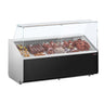 Kjøledisk - 1881x979 mm - 387 l - frontpanel svart - med 3 dører